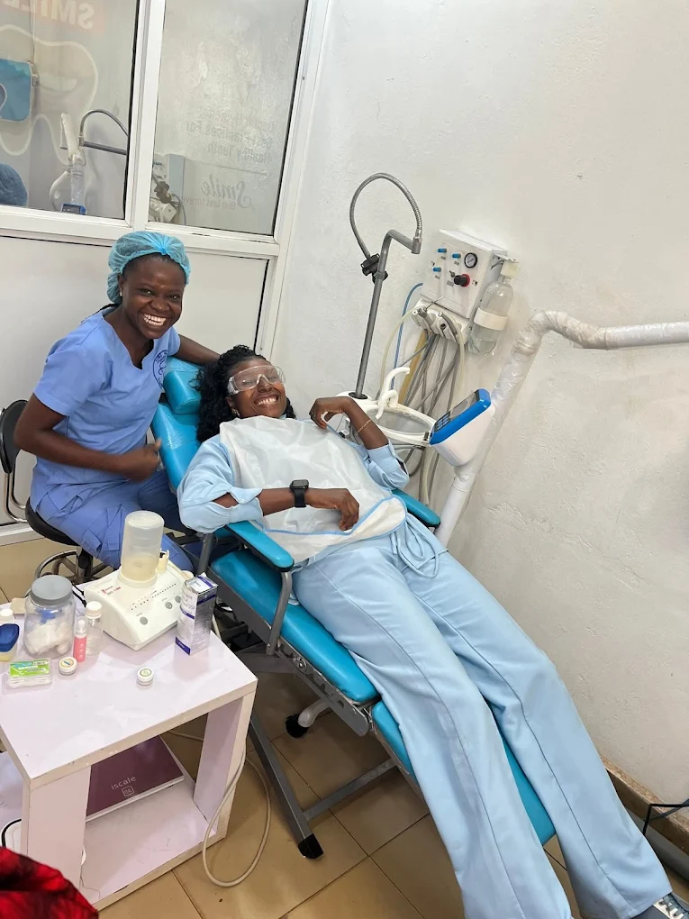 Patient smiling